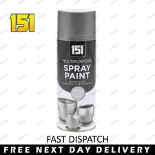 Multi Purpose Metallic Spray Paint Aerosol for Plastic Wood Metal 400ml