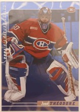 2000-01 BAP Signature Series Sapphire Jose Theodore /100 Montreal Canadiens