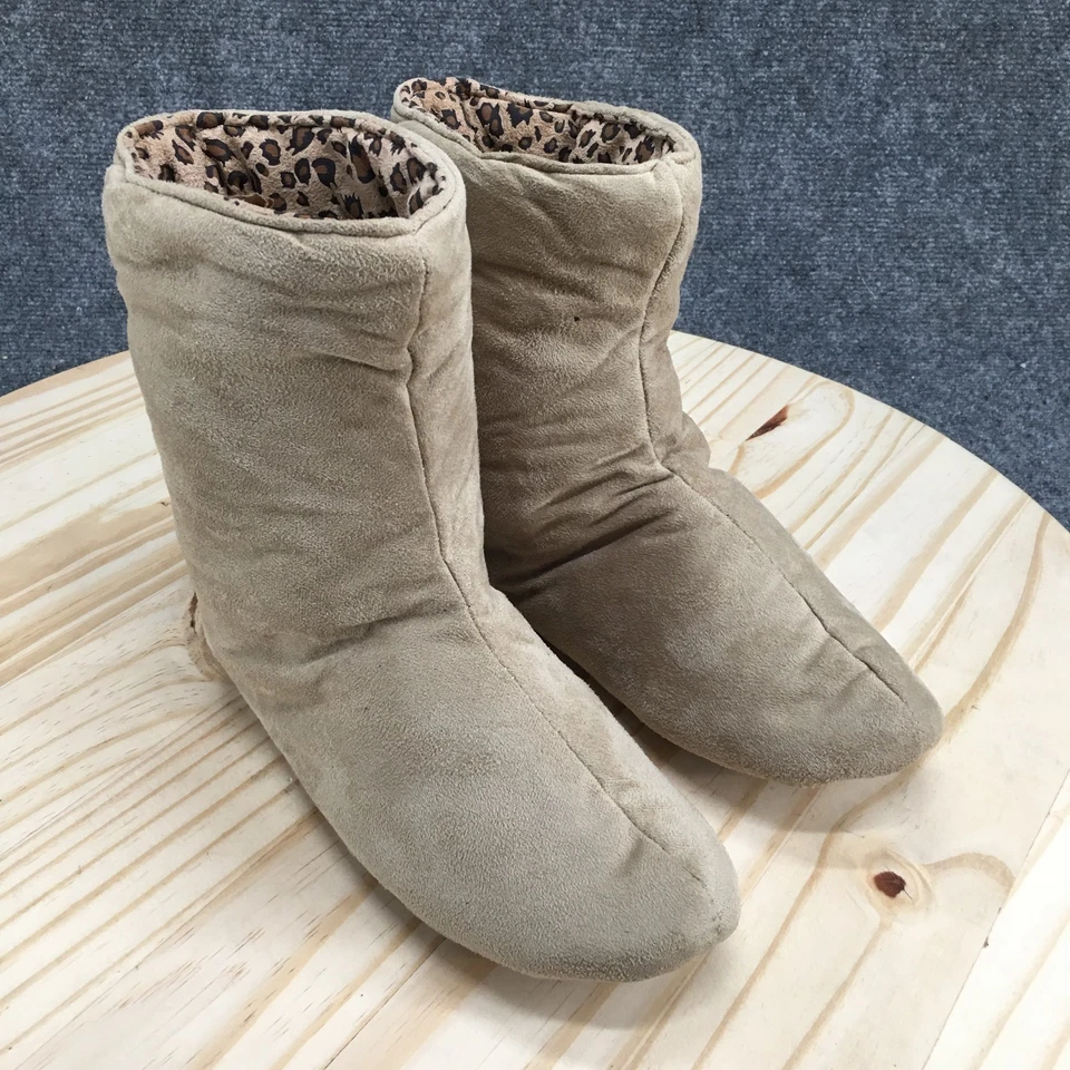 Zapatillas Easy Spirit para mujer 6,5-7,5 Pull On crema imitación gamuza punta redonda interior Foto 3 de 4