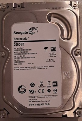 Seagate BarraCuda 2TB 3,5'' HDD 7200rpm SATA II/III 64MB Cache ST2000DM001