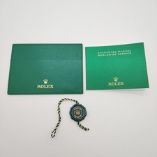 Genuine New Style Rolex Card Holder Guarantee Manual Booklet And Tag 2020 - NOW