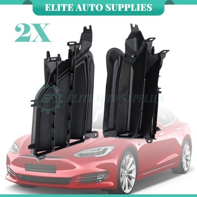 2PCS For 2016-2021 Tesla Model S Front Air Shutter Active Grille Left & Right