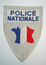 INSIGNE PATCH TISSU GROS MODELE POLICE NATIONALE 143 X 102 mm - OBSOLETE