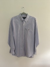 Polo Ralph Lauren Blue Orange Stripe Button Down Men s Shirt Size XL