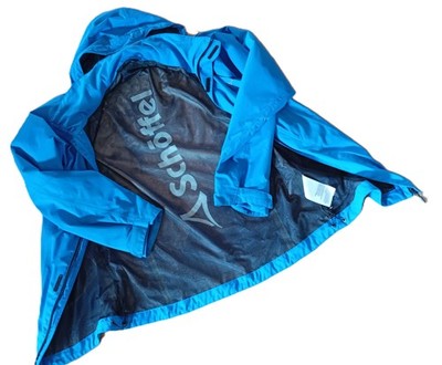 SCHÖFFEL Venturi L blau 50 Jacke Trekking Outdoor Kapuze Windbreaker Wandern