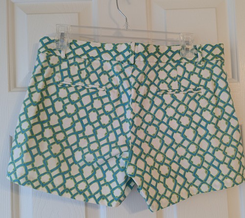 JULIE BROWN GREEN 97% cotton 3% spanedx WOMEN'S SHORTS size 8 - Picture 5 of 10