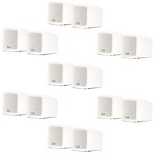 Acoustic Audio AA321W Indoor Mount Speakers 2800W White 7 Pair Pack AA321W-7Pr
