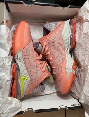 Nike LeBron XIX 19 Low Men's Size 11.5 Hawaii Crimson Bliss Atomic Never Worn