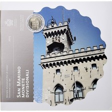 [#869914] San Marino, Set 1 ct. - 2 Euro, Coin card, 2015, Rome, MS