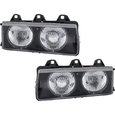 Driver And Passenger Side Headlight For Bmw 328i 1996-1999 Halogen With Bulbs
