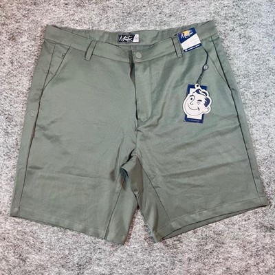 Mister New York Technical Chino Shorts Mens 36 Charcoal Gray Golf Performance