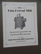 c.1940 VITA CEREAL MILL Catalog Brochure Anglo American Mill Corp Owensboro KY