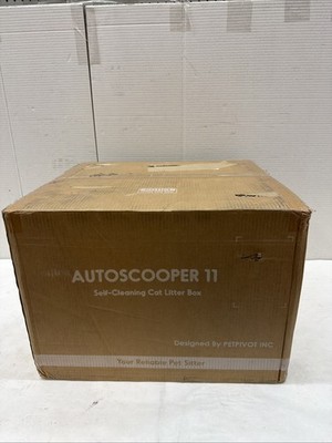 NEW Petpivot Autoscooper 11 Self Cleaning Litter Box AS11 White
