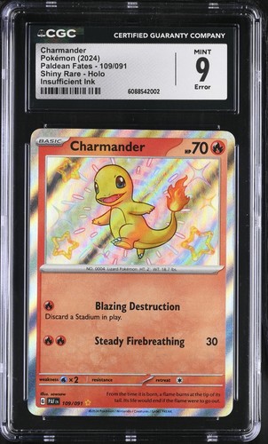Charmander graded CGC 9 for sale on eBay