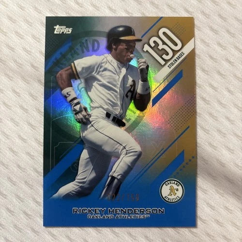 2026 Topps Series 2 Rickey Henderson Blue Foil (RAW)