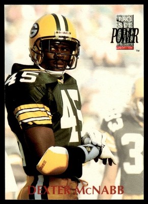 1992 Pro Set Power DEXTER MCNABB #145 Green Bay Packers Rookie RC