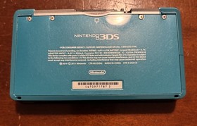Nintendo 3DS Aqua Blue, GREAT CONDITION, 9 GAMES - SUPER MARIO BROS, MARIO CART