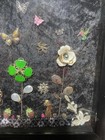 Handmade Mixed Media Jewelry Art Assemblage Wall Decor. Spring/Summer Theme — photo 4