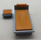 Playmobil  Vintage Blue/Orange  Bed for Kids Bedroom