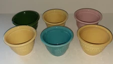 Homer Laughlin Oven Serve Lot of 6 Custard Cups Multiple Colors