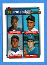 1992 Topps #676 Pat Mahomes/Sam Militello/Roger Salkeld/Turk Wendell Prospects
