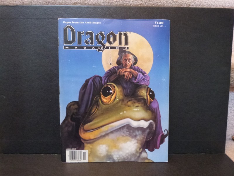 Vintage Dragon Magazine #139 November 1988 DC Heroes Mageholm Bestiary TSR AD&D