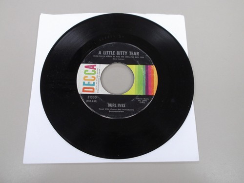 Burl Ives - A Little Bitty Tear / Shanghied - Decca 31330 - EX - Picture 3 of 4