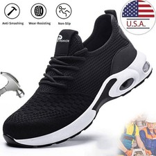 Indestructible Safety Work Shoes Steel Toe Breathable Work Boots Mens' Sneakers 