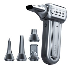 WOLFBOX DF60 110000RPM Cordless Air Duster 3-Speed with 5 Nozzles, Fast Charging
