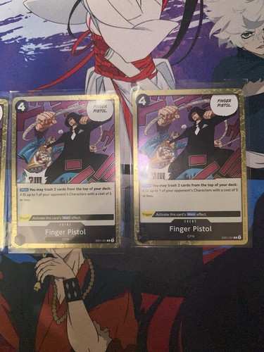 (X4) Finger Pistol EB01-051 One Piece TCG Play Set Memorial Collection Playset - Picture 3 of 5