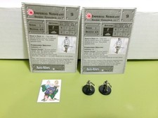  Axis  Allies Miniatures BASE SET Imperial Sergeant 2 PIECES with cards 45/48 