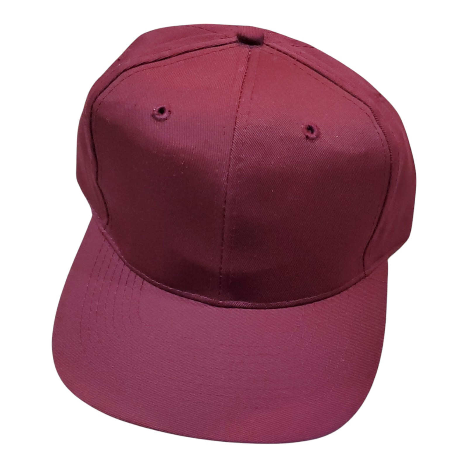 Solid Plain Maroon Baseball Cap Trucker  Camo Bla… - image 1