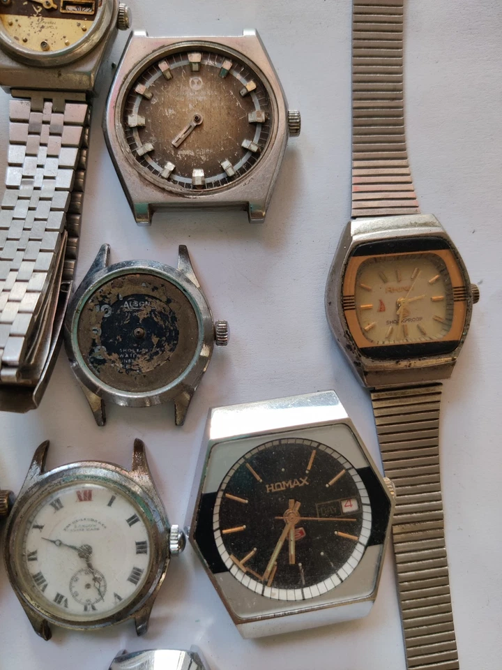 Lote de 16 relojes mixtos de colección - Reco automático, Oriente, Favre-Leuba, Westend piezas/reparación Foto 4 de 4