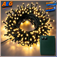 LED Lichterkette Batteriebetrieben 100 Leds Warmweiß 8 Modi Timer Dekoration