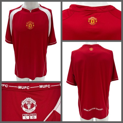 #ad Manchester United Soccer Jersey Mens L Red Football Shirt Futbol MUFC EPL YGI S6 $37.99