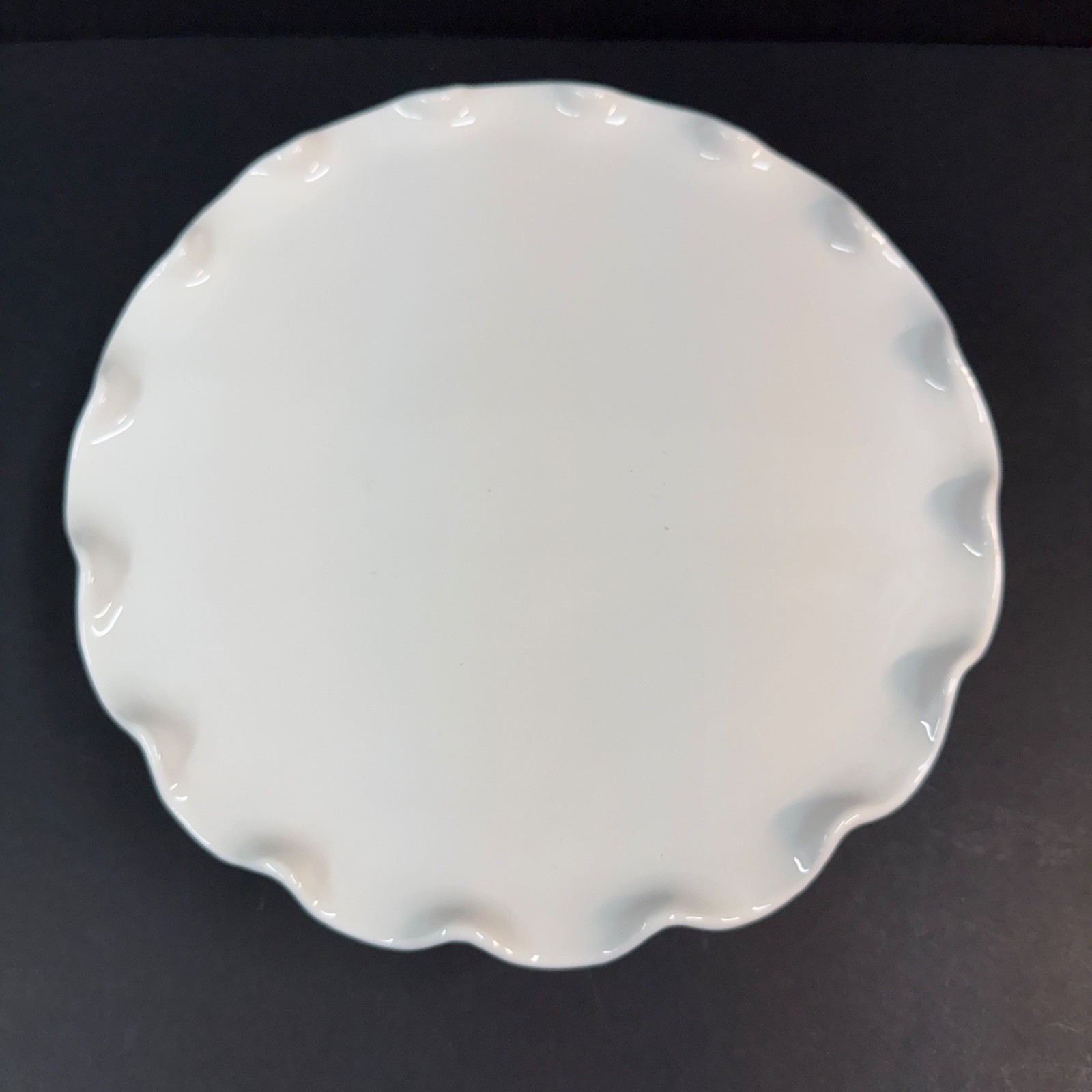 Maioliche Jessica Italia Pie Plato Soporte Blanco 11" diámetro x 4" alto