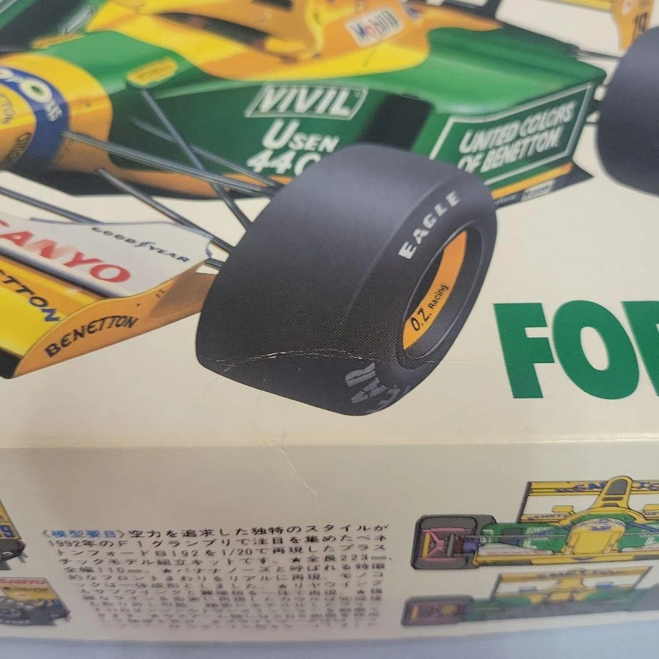 TAMIYA 1/20 BENETTON FORD B192 F1 Plastic Model Kit GP Collection n.36 Vintage - Immagine 4 di 4