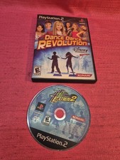 PS2 Dance Dance Revolution Game Lot Disney Channel CIB Extreme 2 Discs