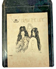 Aerosmith Draw the Line 8-Track Tape 1977 Columbia works Boston MA