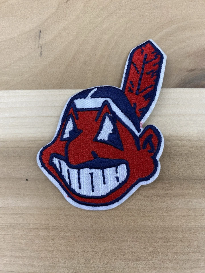 CLEVELAND INDIANS MLB BASEBALL EMBROIDERED IRON ON PATCH 3x2