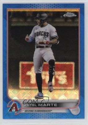 2022 Topps Chrome Logofractor Edition Blue Refractor 117/150 Ketel Marte #16 0t2