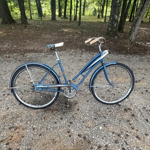 Schwinn Corvette Vintage Blue Cruiser Bicycle, Steel Frame, Coaster Brake