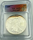 1989 Silver Eagle $1 ICG MS69 Treasury Toner Hoard