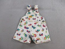 VINTAGE Osh Kosh Overalls Boys 4T Airplane All Over Print Shorts Shortall USA