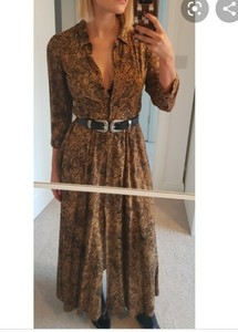 zara maxi shirt dress