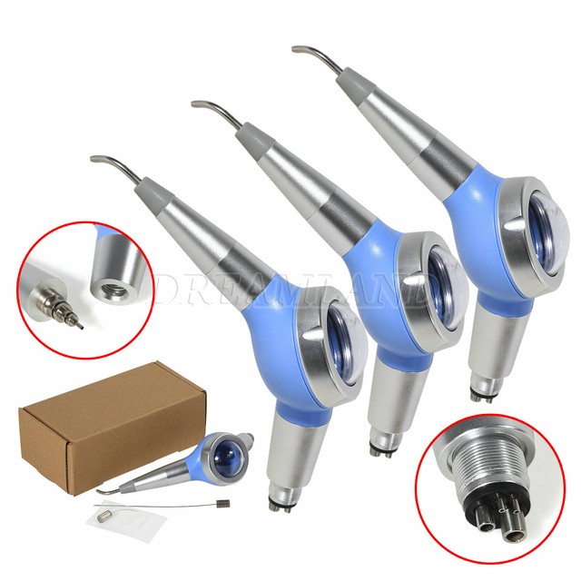 3Pcs 4Hole Dental Supply Prophy Air Polisher Polishing Handpiece