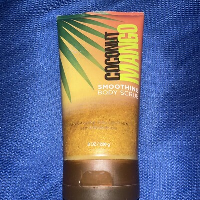 Bath & Body Works Coconut Mango Smoothing Body Scrub 8 oz New