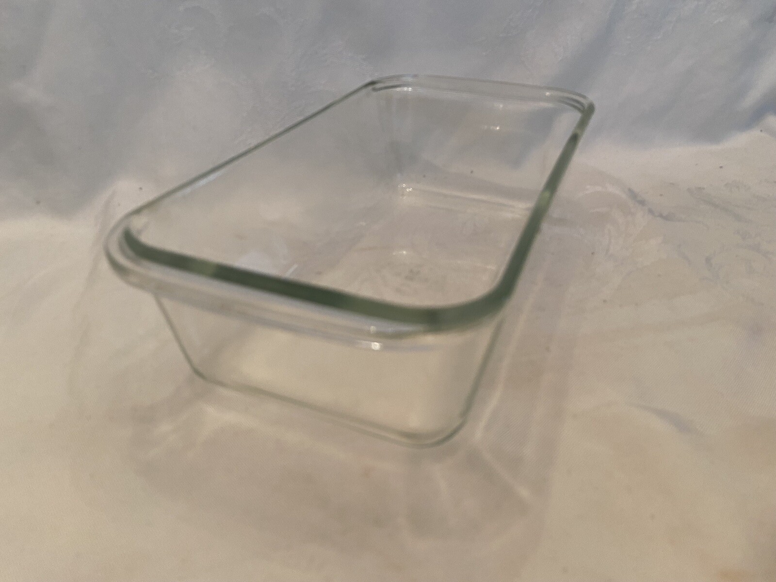 Vintage PYREX Glass Loaf Pan 215 B 9"x 5"x 3" 2 Quarts Rounded