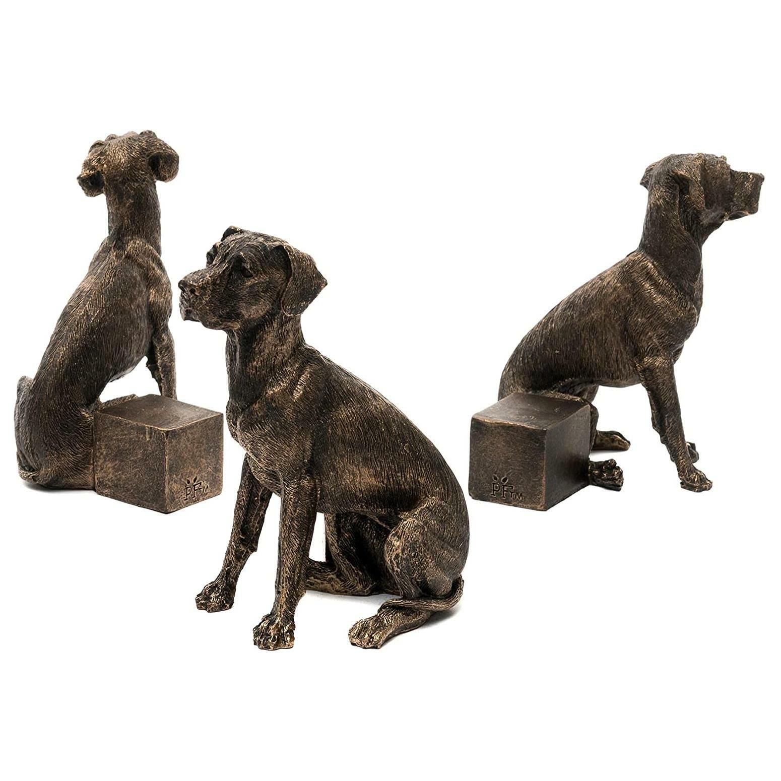 Potty Feet Great Dane Dog Set of 3 Polyresin Bronze Garden Plant Feet Ornament - Image 2