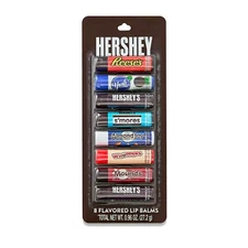 Hershey Flavored Lip Balms-8 Pack, York,Hersheys,S’mores,whoopers,Mounds